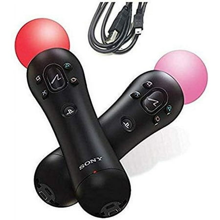 PlayStation 4, PlayStation VR Move Motion Controllers - Two Pack (Bulk Packaging) (Used)
