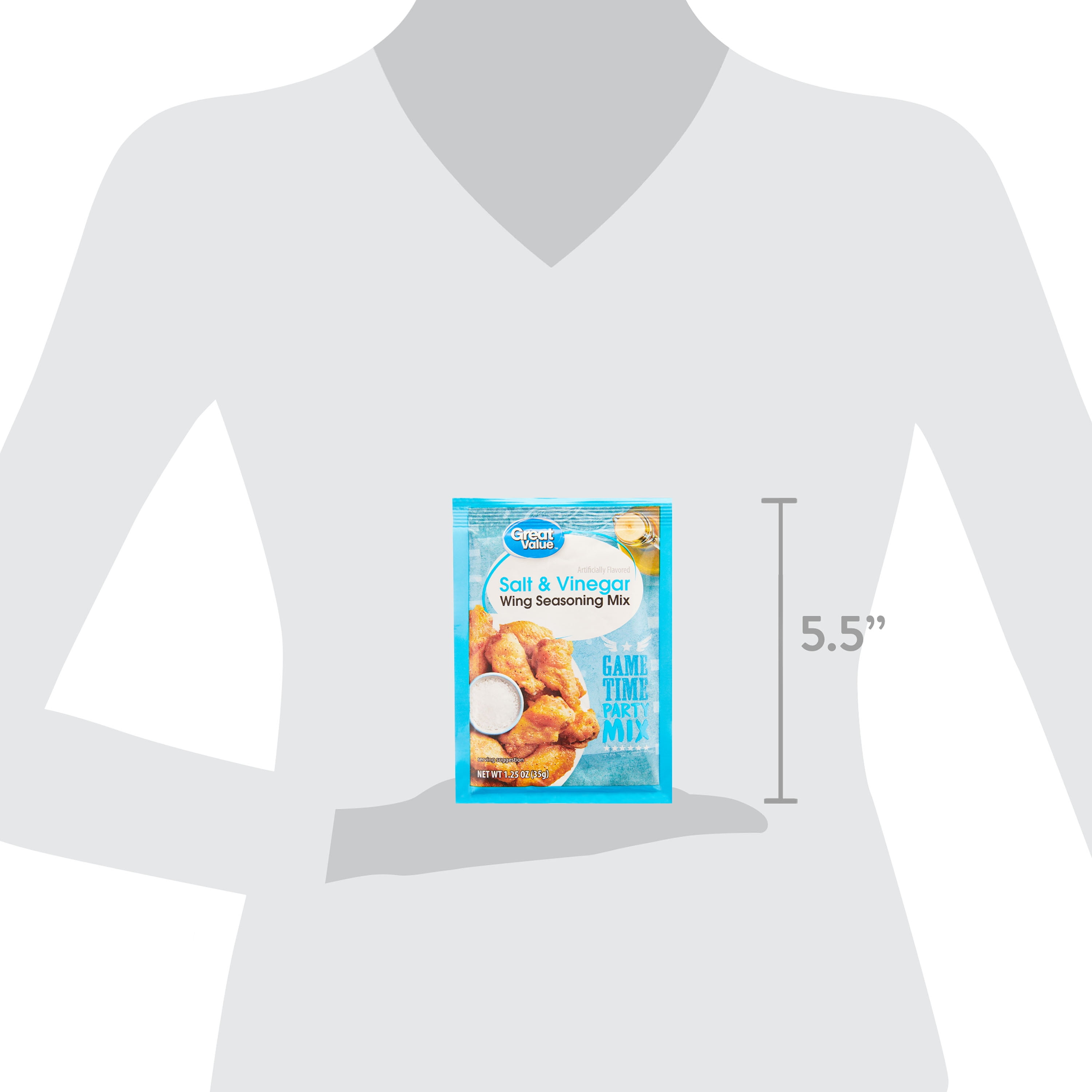 Great Value Salt & Vinegar Wing Seasoning Mix, 1.25 oz