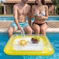 thumbnail image 7 of Inflatable Pool Cooler, Floating Ice Serving Tray for Drinks and Snacks, Thickened PVC Pool Party Beach Lake Accessory, 7 of 7