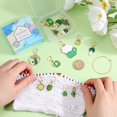 thumbnail image 3 of 1 Box 14Pcs Stitch Marker Cute Crochet Markers Bulk Green Cactus Enamel Charms Small Locking Metal Plant Knit Stitch Markers for Crocheting Knitting Sewing Weaving Quilting Jewelry Making 1box, 3 of 6