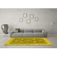 thumbnail image 3 of Ahgly Company Indoor Square Oriental Yellow Traditional Area Rugs, 8' Square, 3 of 4
