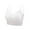 White, variant on Sngxgn Women's Comfort-Strap Wireless, Full-Coverage Bra(Dark Blue,L)