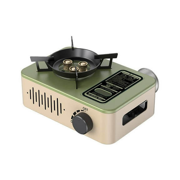 Portable 3-Burner Camping Gas Stove, Compact Foldable Outdoor Stove for BBQ and Camping
