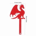 thumbnail image 2 of Clearance Under $10 Mailbox Flag Mailboxes Banner Flags Mail Boxes Emblems Dragon Mailbox Ornament Decorative Metal Flag Vertical Flag for Mailbox Metal Dragon Flag Mailbox Repair Kit Red Red, 2 of 8