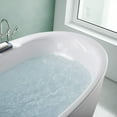thumbnail image 6 of WOODBRIDGE 67" x 32" Freestanding Bathtub Whirlpool Water Jetted and Air Bubble, B-0030 / BTS1606, 6 of 15