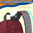 thumbnail image 5 of 17 Inch Lightweight Backpack,PVC Waterproof Oxford Fabric, Ergonomically Designed, with Large Capacity, Leopard Animal Pattern, 5 of 5