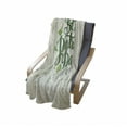 thumbnail image 3 of Clover Soft Flannel Fleece Throw Blanket, St Patrick's Day Calligraphy with Swirls and Shamrocks, Cozy Plush for Indoor and Outdoor Use, 60" x 80", Green Lime Green, by Ambesonne, 3 of 5