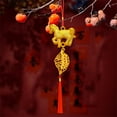 thumbnail image 4 of 2026 Chinese Horse Year Pendant with "Get Rich Overnight" Phrase – Red Tassel Lucky Charm for Home Car Bonsai, Lunar New Year Prosperity Decor, Includes 1 Piece, 4 of 4