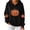Black, variant on FchengtaiS Fall Pumpkin Printed Hoodies for Women Long Sleeve Fleece Sweatshirt Halloween Thanksgiving Pullovers Tops