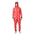 thumbnail image 2 of Christmas Family Pajamas Matching Set Elk Print Long Sleeve Tops and Red Plaid Pants Sleepwear, 2 of 10