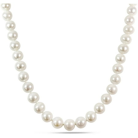 Miabella 12.5-14.5mm Cultured Freshwater Pearl 14kt Yellow Gold Strand Necklace, 18
