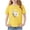 #0465-Yellow, variant on Cowsor Girls Panda Printed Short Sleeve Crewneck T Shirt Fun Casual Summer Top for 2-13 Years Old Outdoor Activity