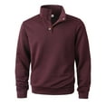 thumbnail image 4 of DIOAZUD Mens Quarter Zip Pullover Long Sleeve Stang Collar Waffle Tops Solid Color Loose Fit Sweatshirts Casual Pullovers for Men, 4 of 9