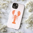thumbnail image 5 of Orange Lobster Striped Background Phone Case for iPhone 17 16 15 14 13 12 11 Pro Max Mini, 5 of 6