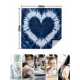 thumbnail image 5 of Hokiten Kitchen Dinner Napkins Set of 6 Blue Love Heart Cloth Napkins Reusable Washable Table Napkins for Weddings Cocktail Parties Holiday Table Decor 20x20 Inch, 5 of 8