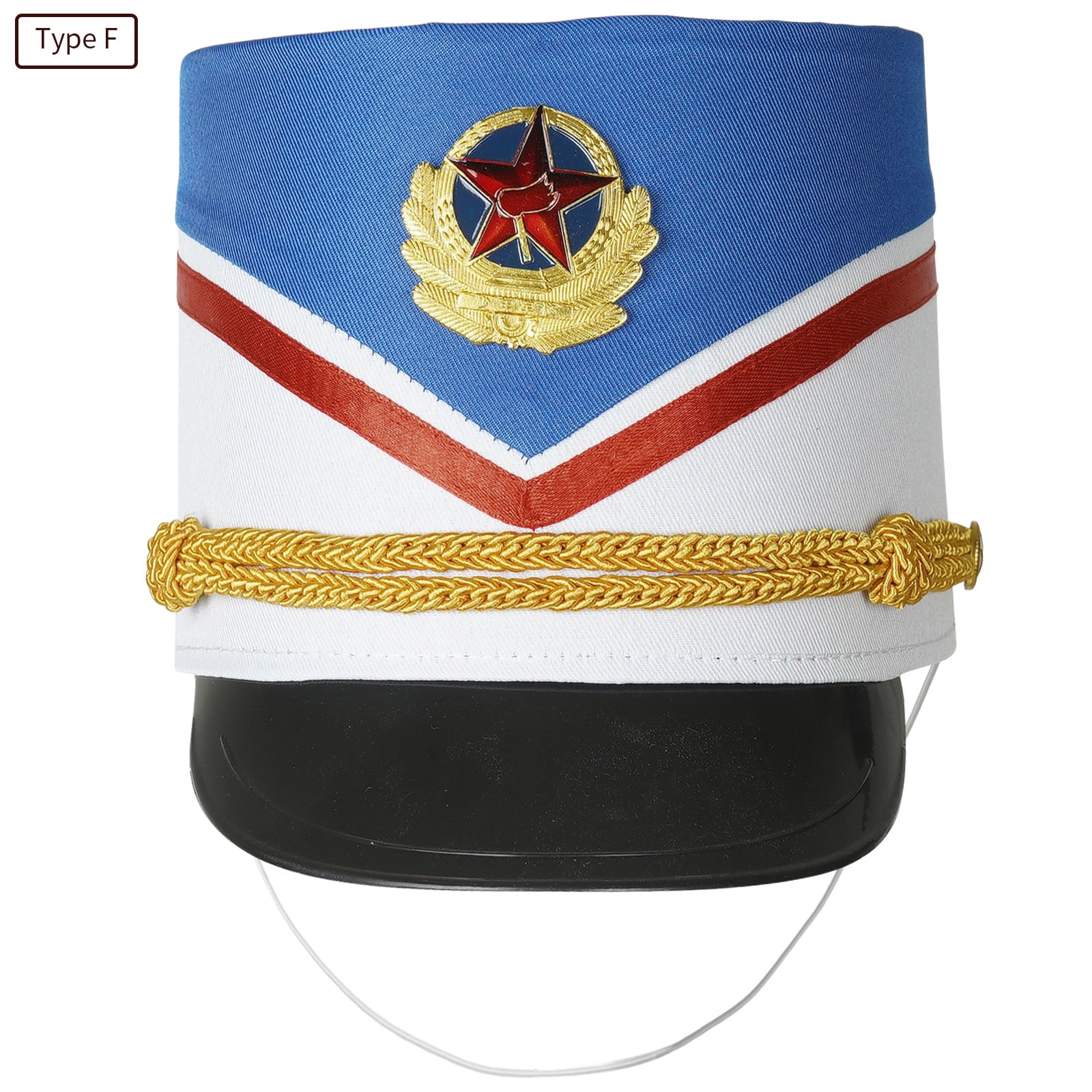 renvena Children Fancy Dress Band Major Hat Drum Hat Toy Soldier Hat