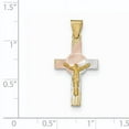 thumbnail image 2 of Beautiful 14K w/Rhodium Iona Crucifix Cross Pendant, 2 of 2