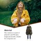 thumbnail image 4 of Yuarrent Chubasquero Unisex senderismo Camping Poncho con capucha impermeable a prueba de viento impermeable Camping ropa impermeable cubierta de lluvia Paraguas de lluvia Camuflaje Yuarrent HA067073-06, 4 of 6