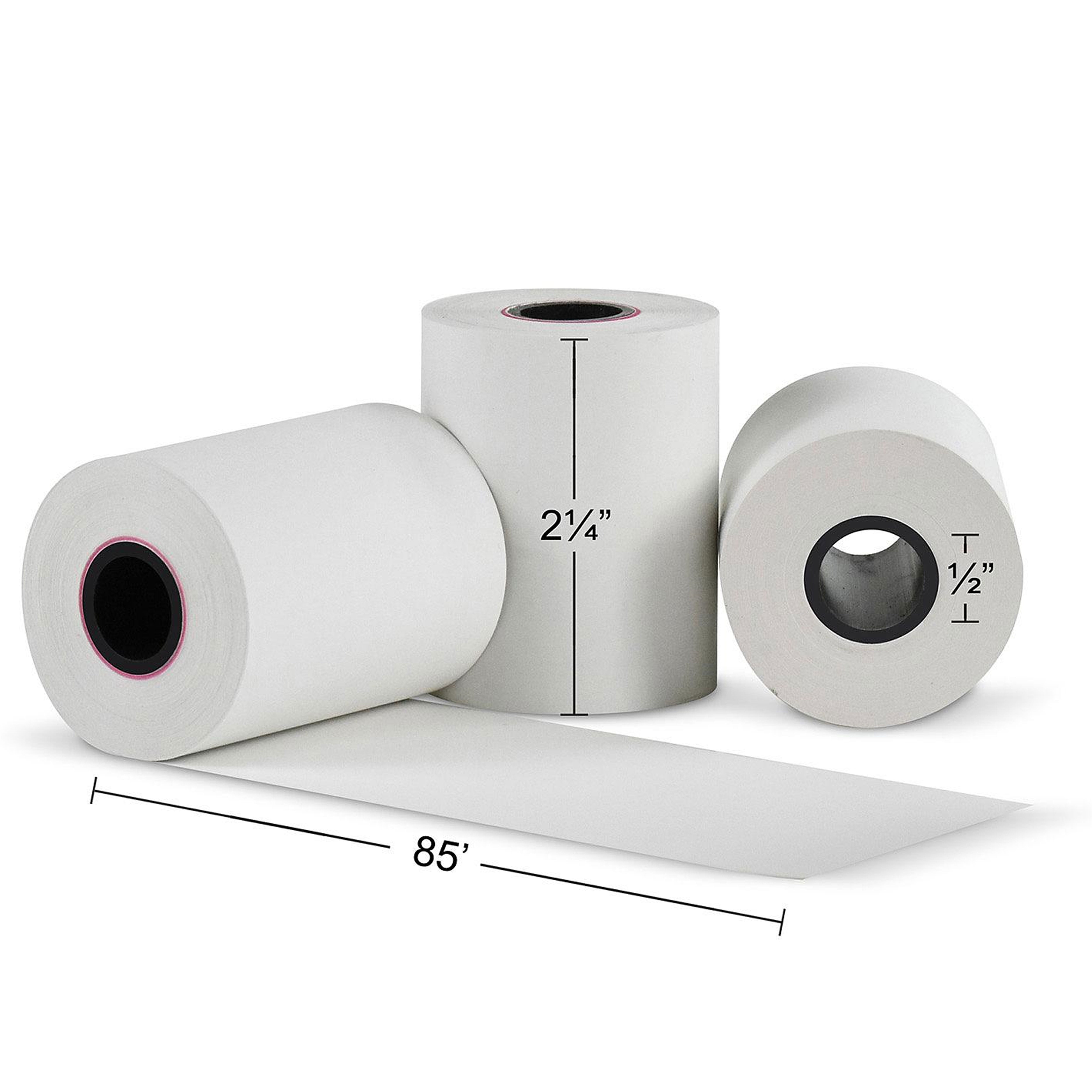 Thermal Paper Rolls 2-1/4 X 85ft  Vx510 Vx570 FD50 T4220 Credit Card Roll! 140 