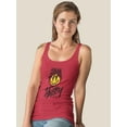 thumbnail image 2 of Graffiti Style Melty Face Racerback Tank Women -Image by Shutterstock, Female Small, 2 of 4