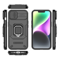 thumbnail image 4 of Allytech iPhone 15 Case with Sliding Camera Lens Protector, Rugged Hybrid PC TPU Back Cover with Ring Holder Stand Military Grade Protection Phone Case for Apple iPhone 15 - Black, 4 of 5