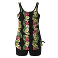 thumbnail image 4 of Tnhcen Women's Floral Print Tankini Swimsuit Set with Built - in Bra, Nylon Spandex Matte Finish Swim Top & Shorts Two - Piece Swimsuit for Women S - 2XL, 4 of 5
