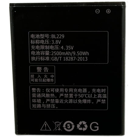2500mAh 3.8V BL229 Battery Replacement For Lenovo Smartphone A8 A806