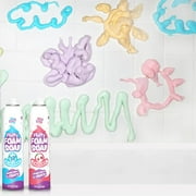 Tub Works Fluffy Foam Soap Variety 6 Pack, Gentle, Cleansing Kids Bath Soap, Fruity, Fun Bath Colors