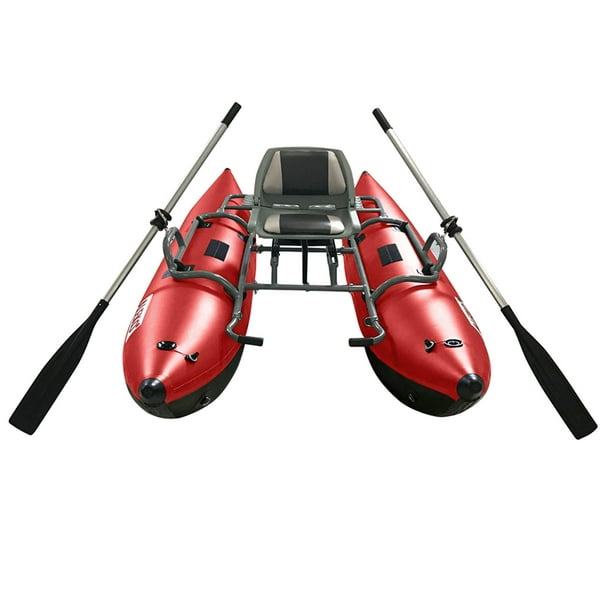 ALEKO IPBTRBK Inflatable Personal Fishing Pontoon Boat with Swivel