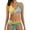 Yellow, variant on Plus size Swimsuits Women's Printing Bikini Chest Pad Swimsuit Beachwear Set Black 10(XL)
