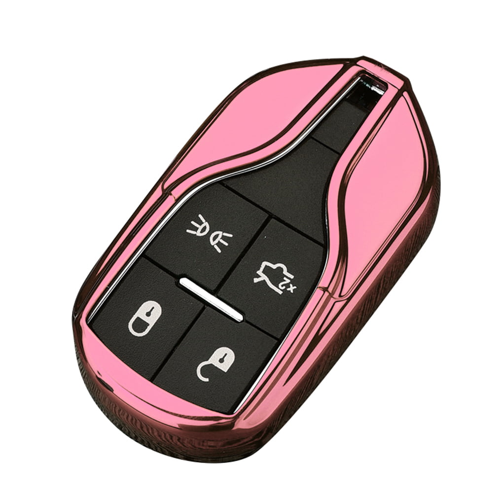 Genuine Silicone Case Cover For Maserati Smart Key Remote Fob Clear 