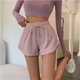thumbnail image 1 of Pantalones cortos de pierna ancha para mujer, Shorts deportivos de alta elasticidad con cordón, holgados e informales, para correr y Fitness, Verano, 1 of 4