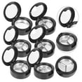 thumbnail image 3 of Soimiss 6Pcs Black Refillable Lipstick Storage Container Compact Makeup Organizer, 3 of 8