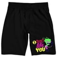 thumbnail image 5 of Invader Zim I Don't Like You Adult Black Sleep Pajama Shorts-XL, 5 of 7