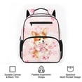 thumbnail image 6 of KUIFORTI Blossom Dog Toddler Backpack Kids School Bag with Side Pockets Adjustable Straps Breathable for Preschool Kindergarten Back to School Supplies Gifts, 6 of 7