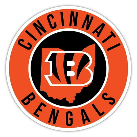Cincinnati Bengals 12" State Circle Sign