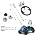 thumbnail image 4 of Go Karts Steering Wheel Kit, Tie Rod Ball Joint Kit Strong Durability 300mm  For 150cc-250cc Engine, 4 of 8