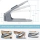 thumbnail image 2 of Zapatero ajustable (10 unidades), apilable, organizador de zapatos, ahorra espacio (gris), 2 of 5