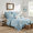 blue, variant on Ruffled Waffle Weave 3-Piece Quilt Bedspread Set, Soft Lightweight Bedding Coverlet with Pillow Shams, Available in Queen/King, White/Beige/Blue/Green