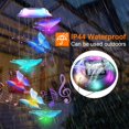 thumbnail image 4 of Qoosea Solar Wind Chimes, Colorful Butterfly Wind Chime Lights for Outdoor Decor Hanging Garden Decor, Birthday Gifts Valentines Day Mothers Day, 4 of 11