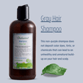 Just Nutritive Gray Hair Shampoo No Sulfates, NonPurple Dye, Shiner
