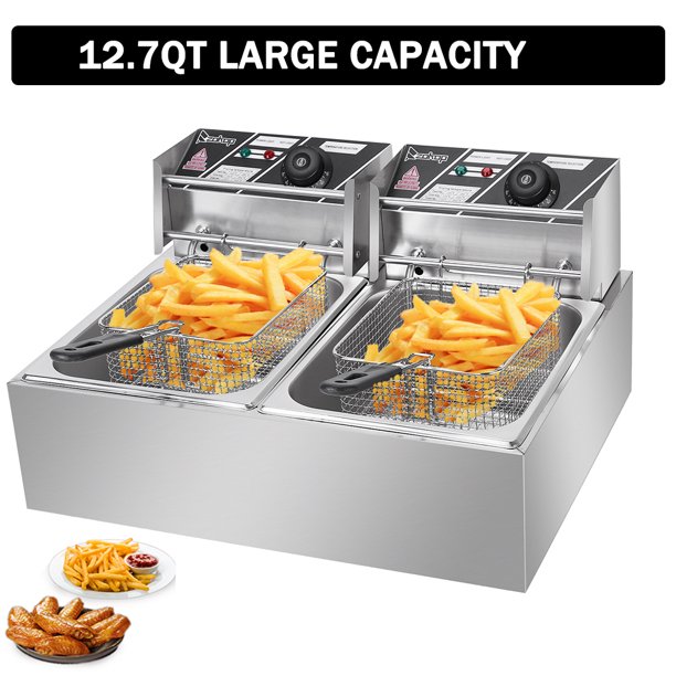 Commercial Deep Fryer, 12.7QT 5000W Professional Electric Countertop