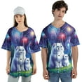 thumbnail image 4 of Happy New Year Exotic Shorthair Family Cheer Winter Midnight Firework All Over Print 3D Baseball Shirt Cat Lover Kitten Owner Gifts Softball Sport - 02025, 4 of 6
