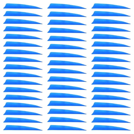 Uxcell Arrow Vanes Arrow Fletching 5 Shield Shape Turkey Feathers for Hunting DIY Shooting(Sky Blue Pack of 50)