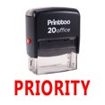 thumbnail image 1 of Printtoo Tampon en Caoutchouc Auto-Encreur Prioritaire pour Bureau - Rouge, 1 of 1