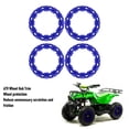 thumbnail image 4 of 4Pcs 10 Inch ATV Wheel Trim Hub Protection Decor Rim Cap Wheel Rim Cover Decoration Plastic Scratch Proof Sporty Look for Go Kart, 4 of 7