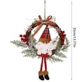 thumbnail image 3 of Year-Round Elegant Decorative Wreath - Front Door Hanging Greenery Arrangement with Flowers & Berries, Indoor/Outdoor Seasonal Decor(Elk), 3 of 9
