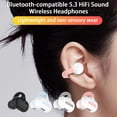 thumbnail image 1 of Auriculares deportivos SUSUchens M-S8 de conducción ósea con clip para la oreja, resistentes al agua, compatibles con Bluetooth, sonido HiFi 5.3, inalámbricos, color negro., 1 of 8