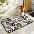 thumbnail image 3 of Coffee Mat diatom mud , Absorbent Coffee Bar Mat for Coffee Maker and Espresso Machine, Coffee Maker Mat for Countertops, Typography Print, 19.5x12in, 3 of 7