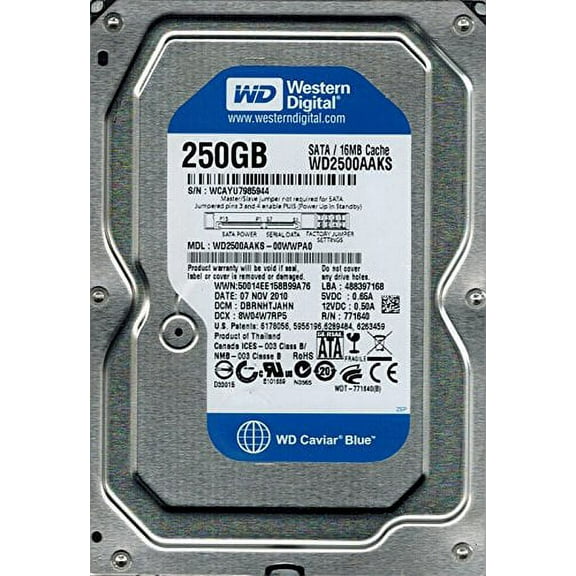 Western Digital WD2500AAKS-00WWPA0 250GB DCM: DBRNHTJAHN